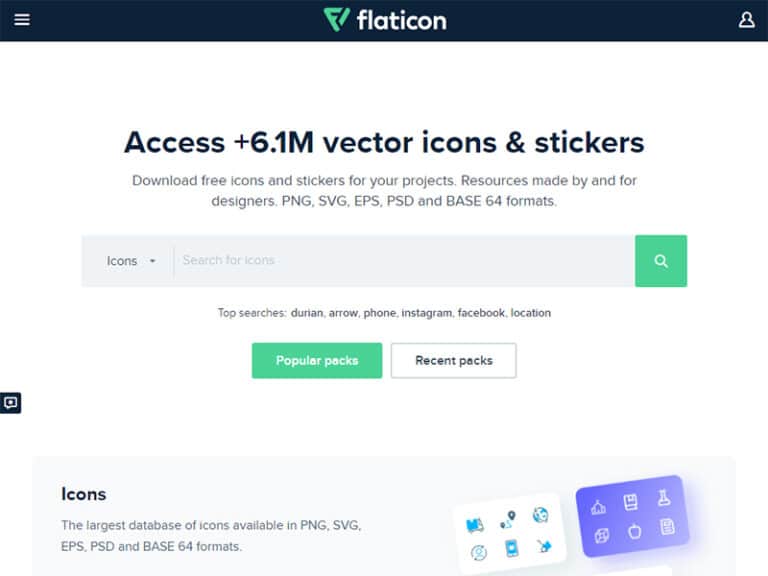 Flaticon 專業icon免費打包下載，還可以線上自訂色彩