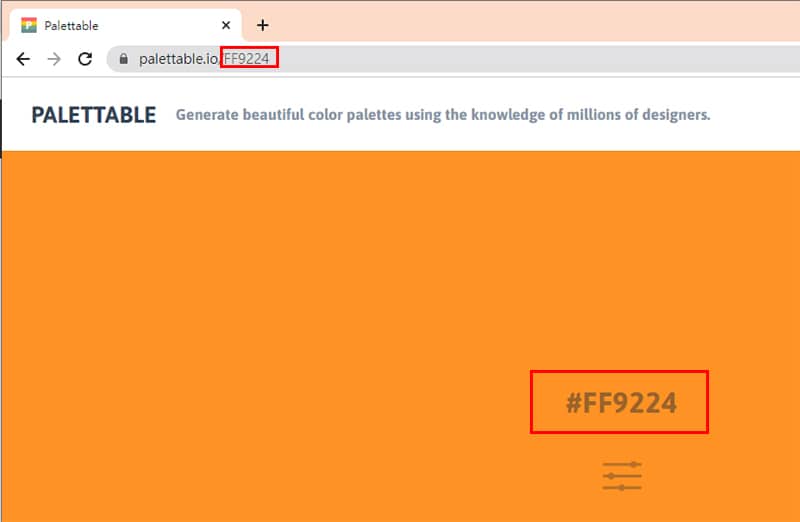 Palettable 自訂網站初始色彩。