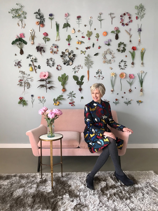 Ann Wood 的植物牆。